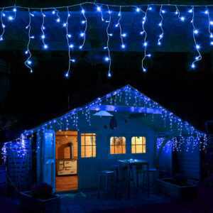 Jégcsap Fényfüzér 5m Kék 180 Led