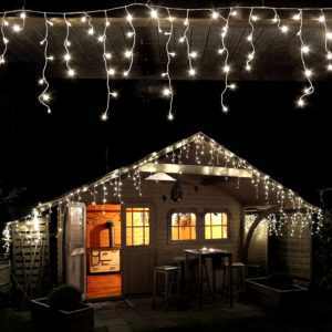 Jégcsap Fényfüzér 5m Hideg Fehér 180 Led