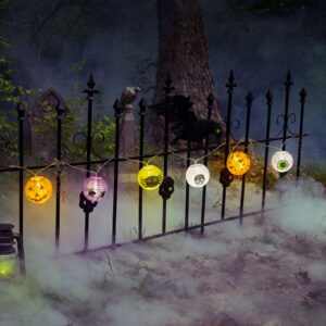 Halloween-i lampion fényfüzér - 7,5 x 110 cm - 2 x AA elemes
